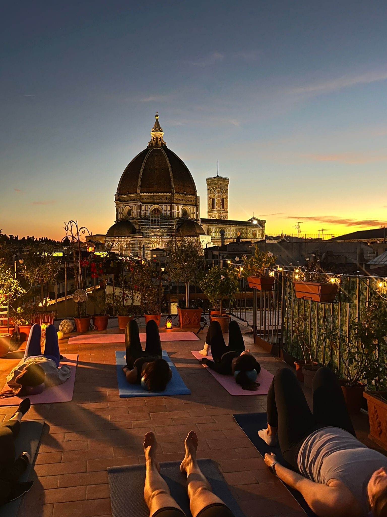 Pilates on Roof